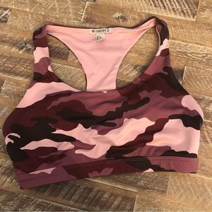 Sports Bra Pink Camouflage size L